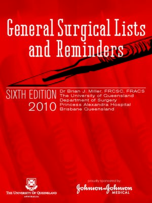 cover image of General Surgical Lists and Reminders